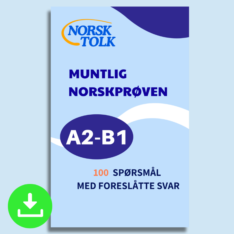Norskprøven muntlig pdf